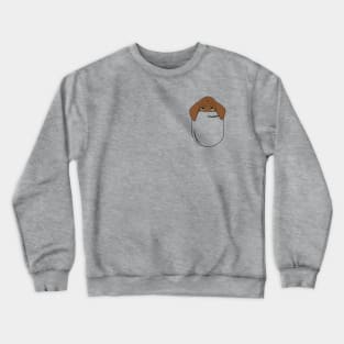 Hound Puppy in a Pocket Crewneck Sweatshirt